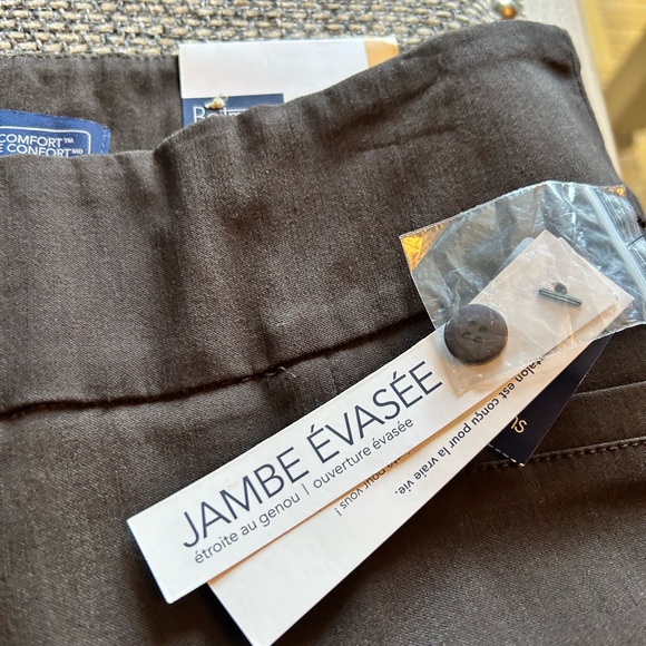 NWT - Reitmans chocolate brown dress pants, size 11 - tall - Picture 5 of 6